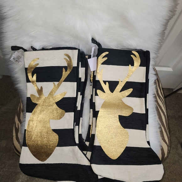 Set of 8 Reindeer stockings - Picture 1 of 5